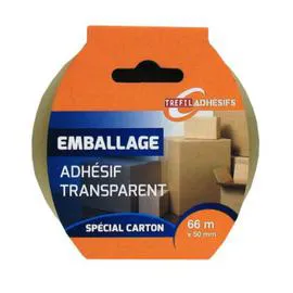 TRÉFILACTION Ruban adhésif transparent emballage spécial carton l'unité
