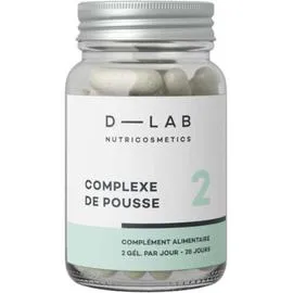 D-LAB Complexe de Pousse 1 mois - Croissance des cheveux Complément alimentaire 120g