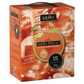 VERY Boisson à base de vin Vin blanc - Pêche 3l