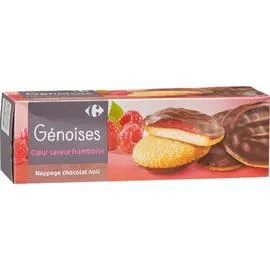 CARREFOUR Biscuits framboise chocolat noir 150g