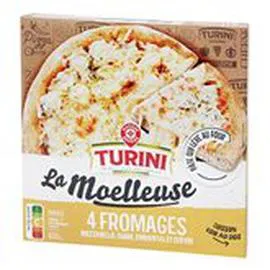 MARQUE REPÈRE, TURINI Pizza la Moelleuse 4 Fromages 600g