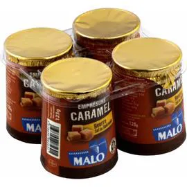 MALO Yaourts emprésuré caramel 4x125g