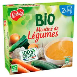 LIEBIG Soupe bio Mouliné de légumes 2x30cl