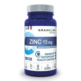 GRANIONS Complément alimentaire immunité antioxydant peau et cheveux zinc x60