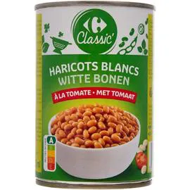 CARREFOUR CLASSIC' Haricots blancs à la tomate 265g