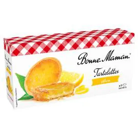 BONNE MAMAN Biscuits tartelettes citron 125g