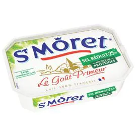 ST MÔRET Fromage à Tartiner Nature Réduit en Sel 150g