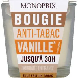 MONOPRIX Bougie anti-tabac vanille 30H l'unité