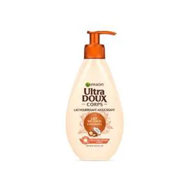 GARNIER, ULTRA DOUX Lait corps nourrissant lait de coco et macadamia peaux très sèches et ternes 250ml