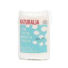 NATURALIA Coton Maxi Ovales Bio x40 l'unité