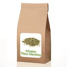 JUSTE BIO Tisane tilleul menthe BIO en vrac 100g