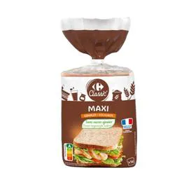 CARREFOUR CLASSIC' Pain de mie complet maxi 550g
