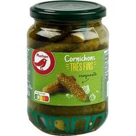 AUCHAN Cornichons très fins croquants 185g
