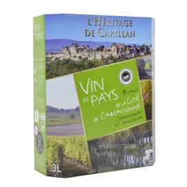 L'HERITAGE DE CARILLAN Vin blanc Cité de Carcassonne 3l