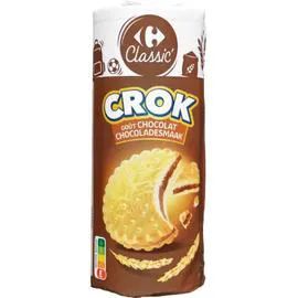 CARREFOUR CLASSIC' Biscuits crok goût chocolat 300g