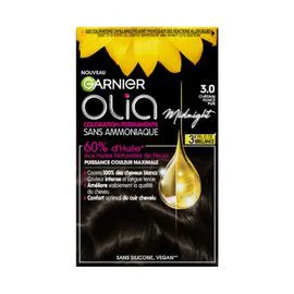GARNIER, OLIA Coloration Cheveux Permanente Sans Amoniaque 3.0 Chatain Foncé Pur l'unité