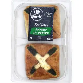 CARREFOUR LE MARCHÉ Feuilletés épinard chèvre 2x100g