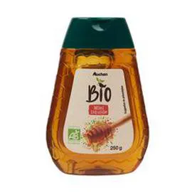 AUCHAN BIO Miel liquide en flacon doseur 250g