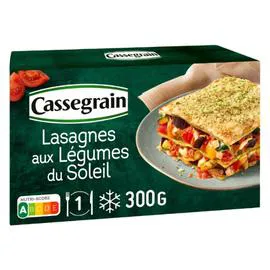 CASSEGRAIN Lasagnes aux légumes du soleil 300g