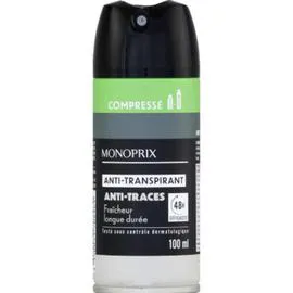 MONOPRIX Déodorant 48h anti-transpirant anti-traces 10ml