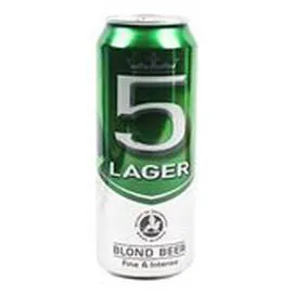 MARQUE REPÈRE, 5 LAGER Bière blonde spéciale 5%vol. 50cl