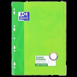 OXFORD Copies doubles perforées - A4 - 200 pages - seyes l'unité