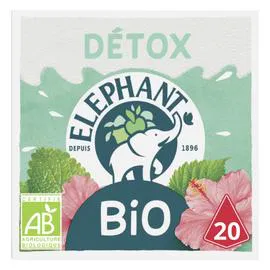 THÉ ÉLÉPHANT Infusion detox Bio 20x1,7g
