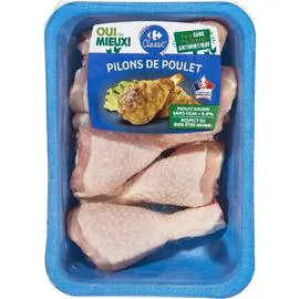 CARREFOUR CLASSIC' Pilons de poulet blanc 600g