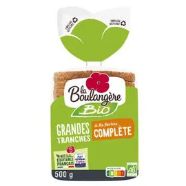 LA BOULANGÈRE Pain de mie Complet Bio 500g