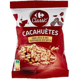 CARREFOUR Cacahuètes aromatisées grillées à sec 150g