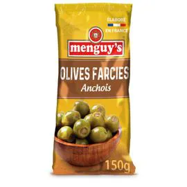 MENGUY'S Olives vertes à la farce d'anchois 150g