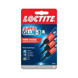 LOCTITE Colle forte liquide multi matériaux 3x1g