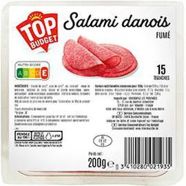 TOP BUDGET Salami danois fumé 200g