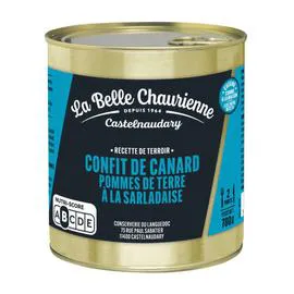 LA BELLE CHAURIENNE Confit de canard pommes de terre à la Sarladaise 780g