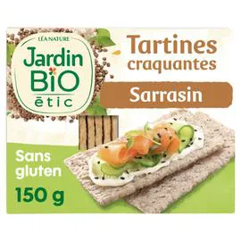 LÉA NATURE, JARDIN BIO ÉTIC Tartines craquantes sarrasin sans gluten Bio 150g