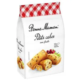 BONNE MAMAN Gâteau petits cakes aux fruits 300g