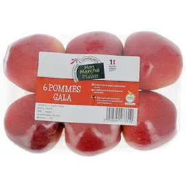 MON MARCHÉ PLAISIR Pommes gala x6