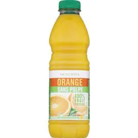 MONOPRIX Jus orange sans pulpe 100% fruit pressé 1l