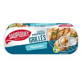 SAUPIQUET Filets de maquereaux grillés natures 120g