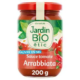 LÉA NATURE, JARDIN BIO ÉTIC Sauce tomate arrabiata Bio 200g