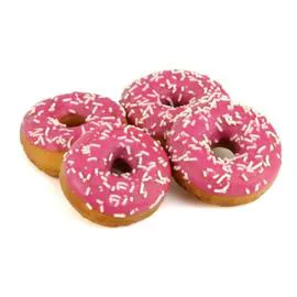 Mini Donuts arôme fraise (72g)