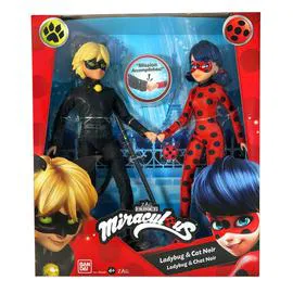 MIRACULOUS Bandai Miraculous Pack de 2 Poupées H26cm Miraculous Dès 4 ans l'unité