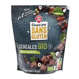 MARQUE REPÈRE, CHAQUE JOUR SANS GLUTEN Céréales bio Cacao Noisette 375g