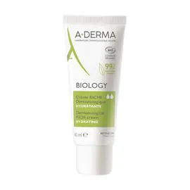 A-DERMA A-Derma Biology Crème Riche Dermatologique Hydratante Bio 40ml