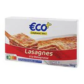 ECO+ Lasagnes à la bolognaise 1kg