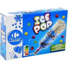 CARREFOUR CLASSIC' Glaces Ice Pop 190g