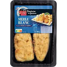 ITINÉRAIRE DES SAVEURS Merlu blanc façon Fish & Chips 2x100g