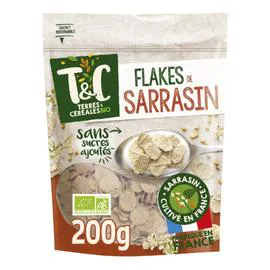 TERRES & CÉRÉALES BIO Céréales pétales de sarrasin sans sucres ajoutés Bio 200g