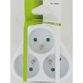 TRÉFILACTION Multiprise Triplite 16A Frontale Blanc l'unité