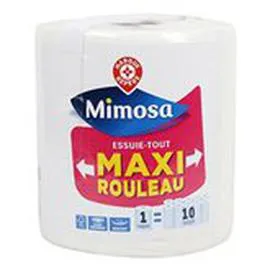 MARQUE REPÈRE, MIMOSA Essuie-tout bobine 500 feuilles l'unité